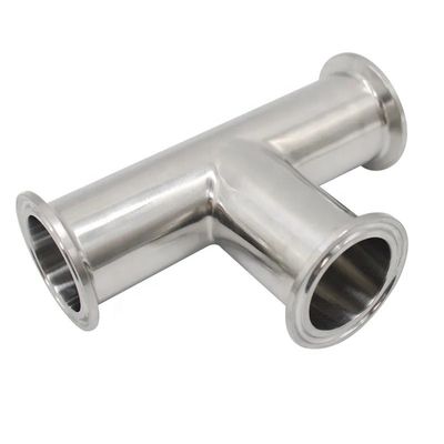 Óleo Água Gás 3A DIN Código de cabeça cilíndrica SS316L 304 Saúde Padrão Clamp Tee 1/4''-6
