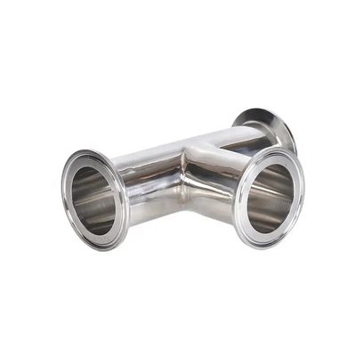 Óleo Água Gás 3A DIN Código de cabeça cilíndrica SS316L 304 Saúde Padrão Clamp Tee 1/4''-6