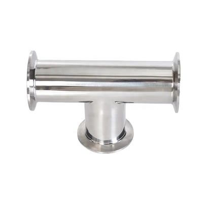 Óleo Água Gás 3A DIN Código de cabeça cilíndrica SS316L 304 Saúde Padrão Clamp Tee 1/4''-6