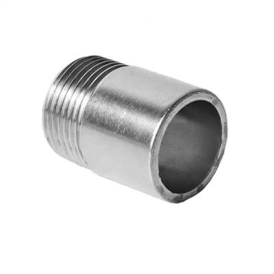 SS304 Barril masculino mamilo com ligação de rosca G e cabeça cilíndrica Código 4 polegadas