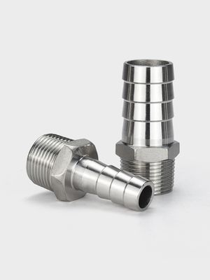 201 304 Fios de fundição de aço inoxidável Hex Nipple para fixação de juntas de tubos de couro