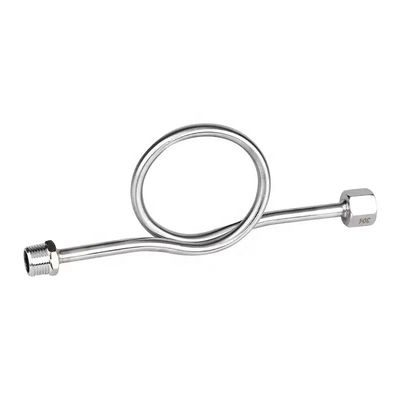 SS304 316 316L Anel redondo 6000 PSI 1/2 NPT BSPT Medidor de pressão giratório Tubos de sífonos Snubber